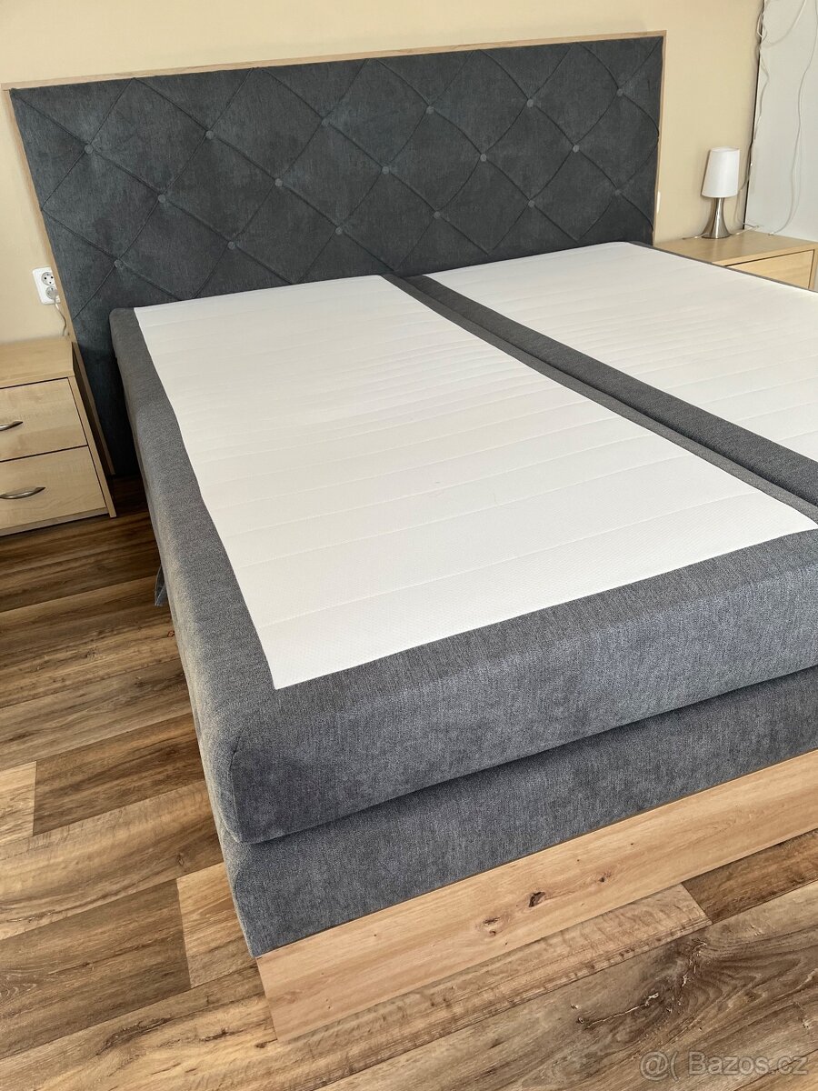 Prodám boxspring postel 180x200cm - 4