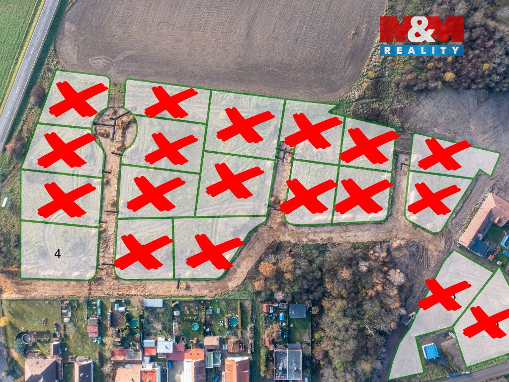 Prodej pozemku k výstavbě rodinného domu, 1235 m², obec Časy - 4