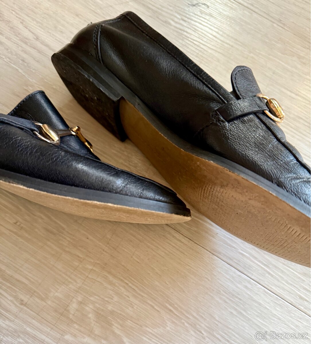 Kožené Zara polobotky - 4