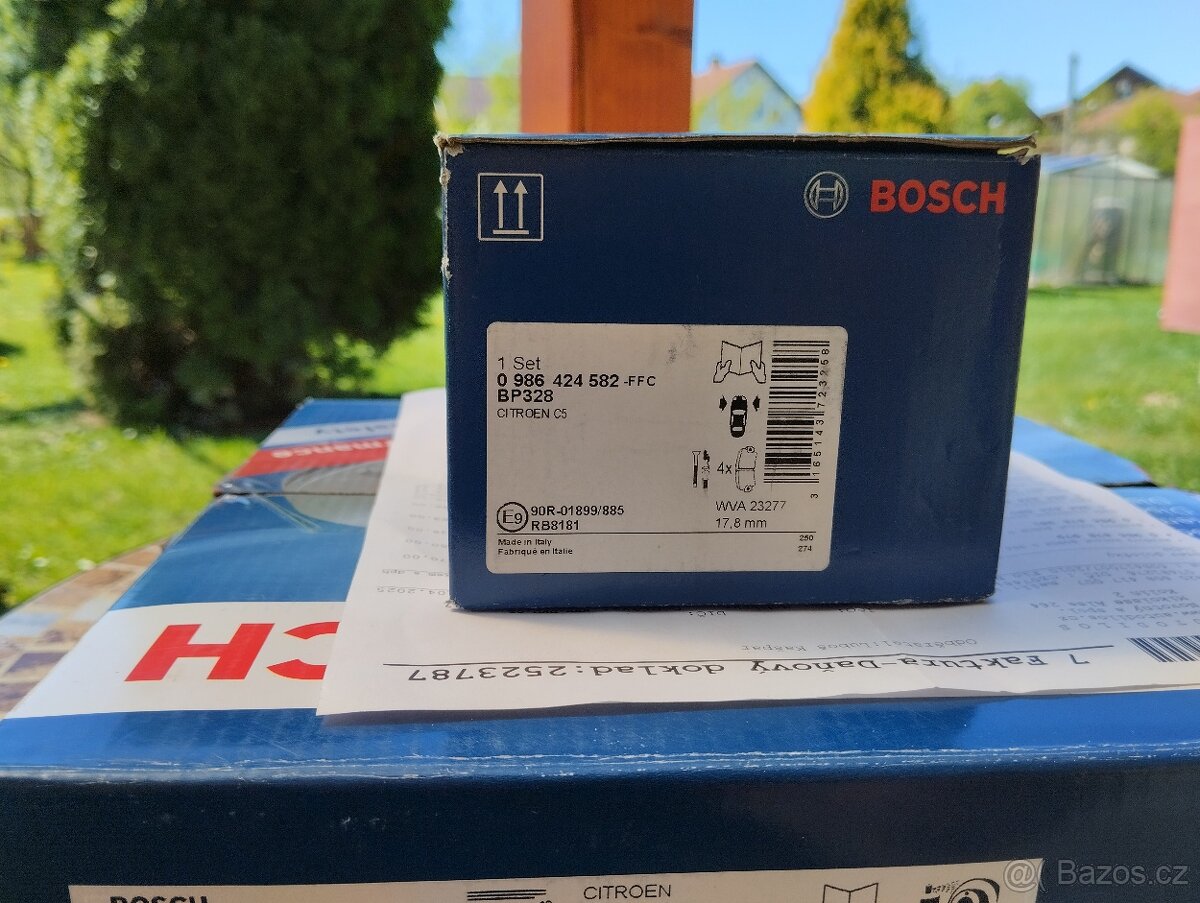 Brzdové kotouče Bosch pro Peugeot/Citroen - 4