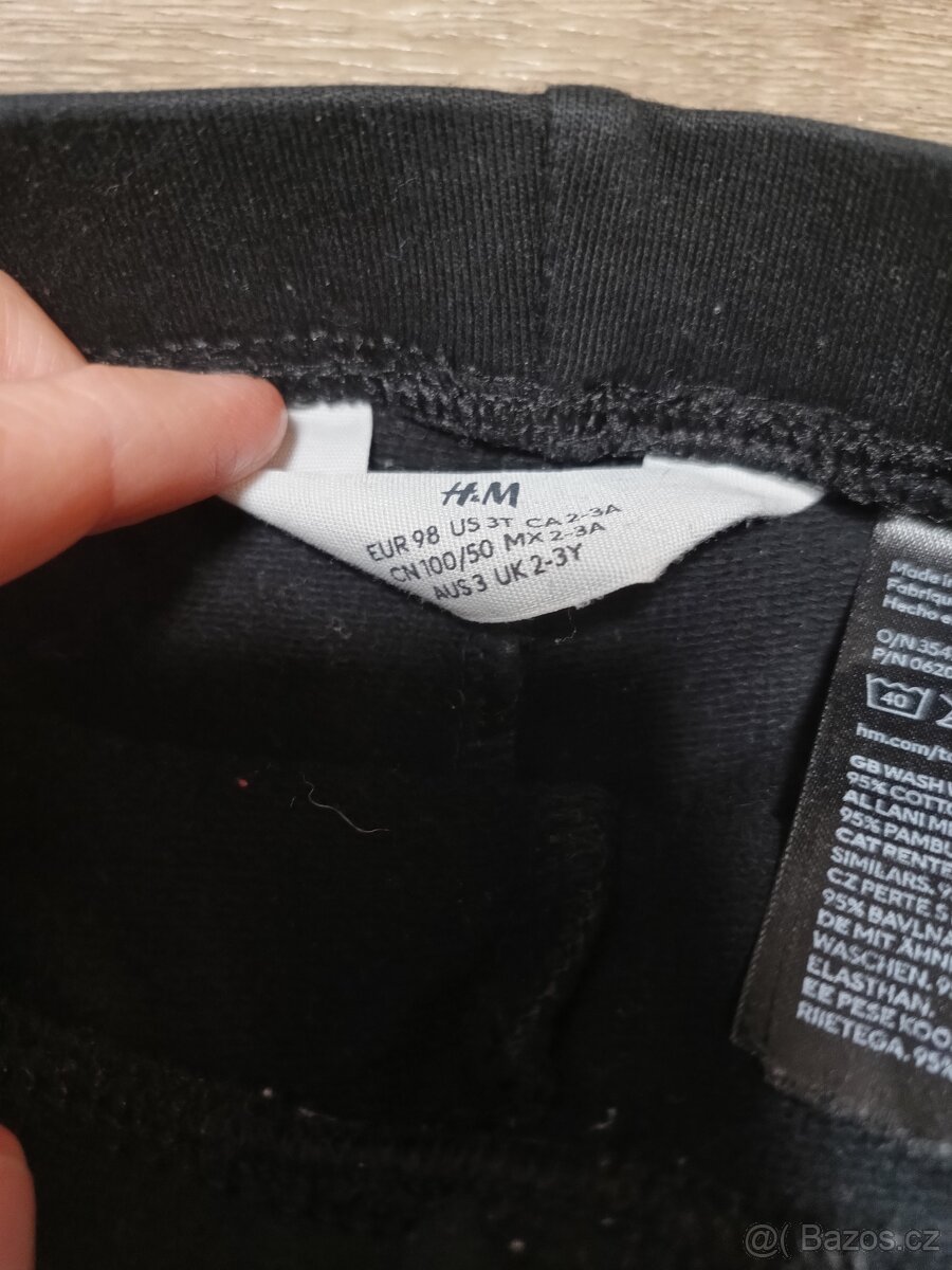 Černé dívčí oblečení H&M - set vel. 98/104 - 4