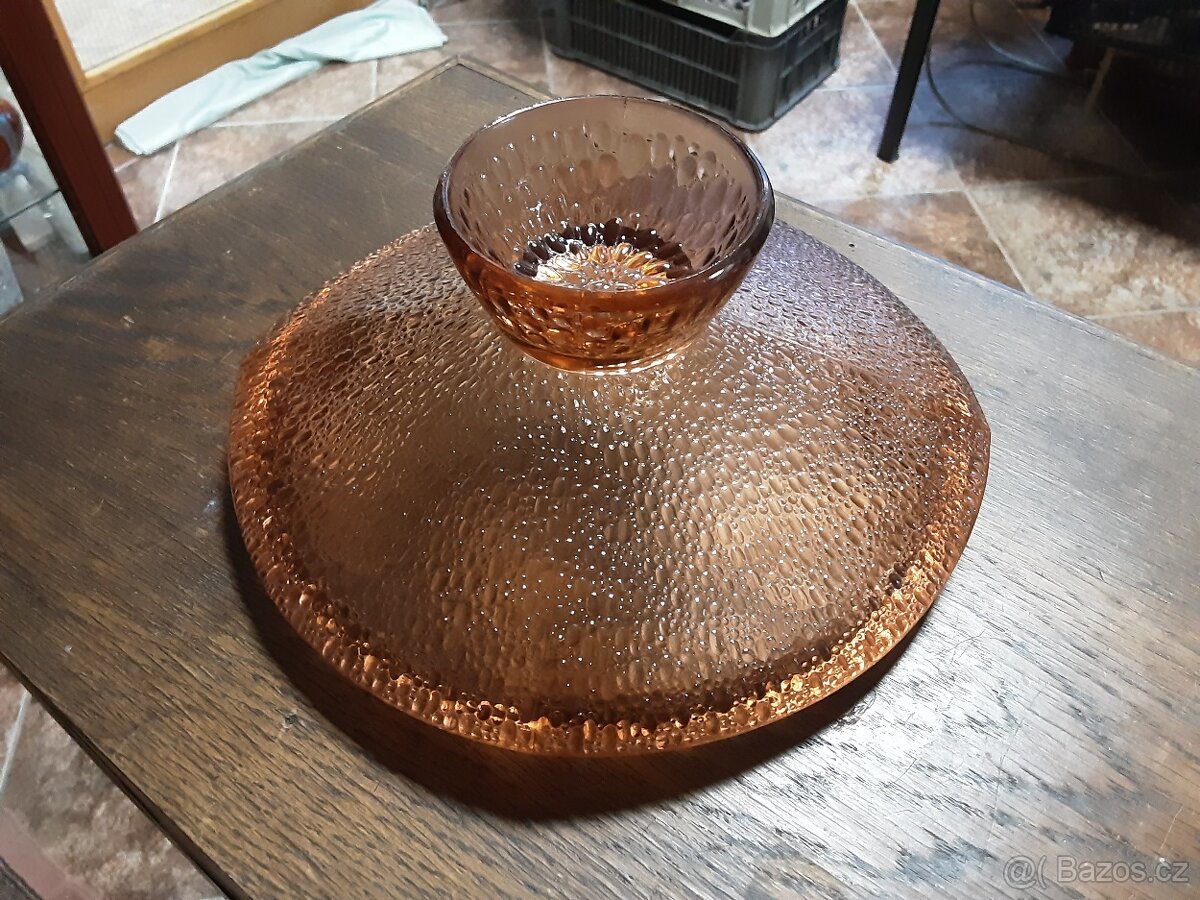 Mísa - ambrové sklo - 4