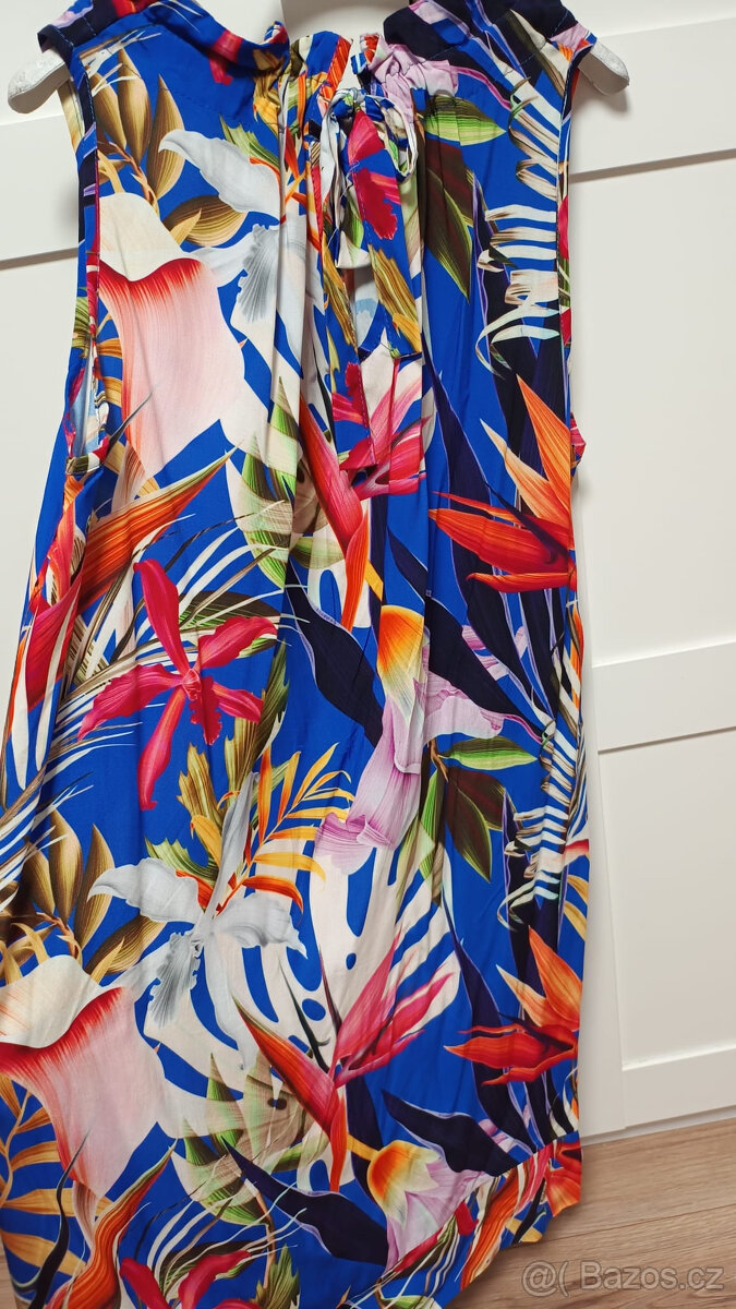 Nové letní barevné šaty vel.38 - 4