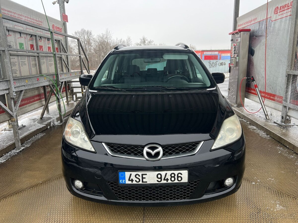 Mazda 5 2.0 D. Rok 2007. Tažné, 7místná. Tempomat. Klima - 4