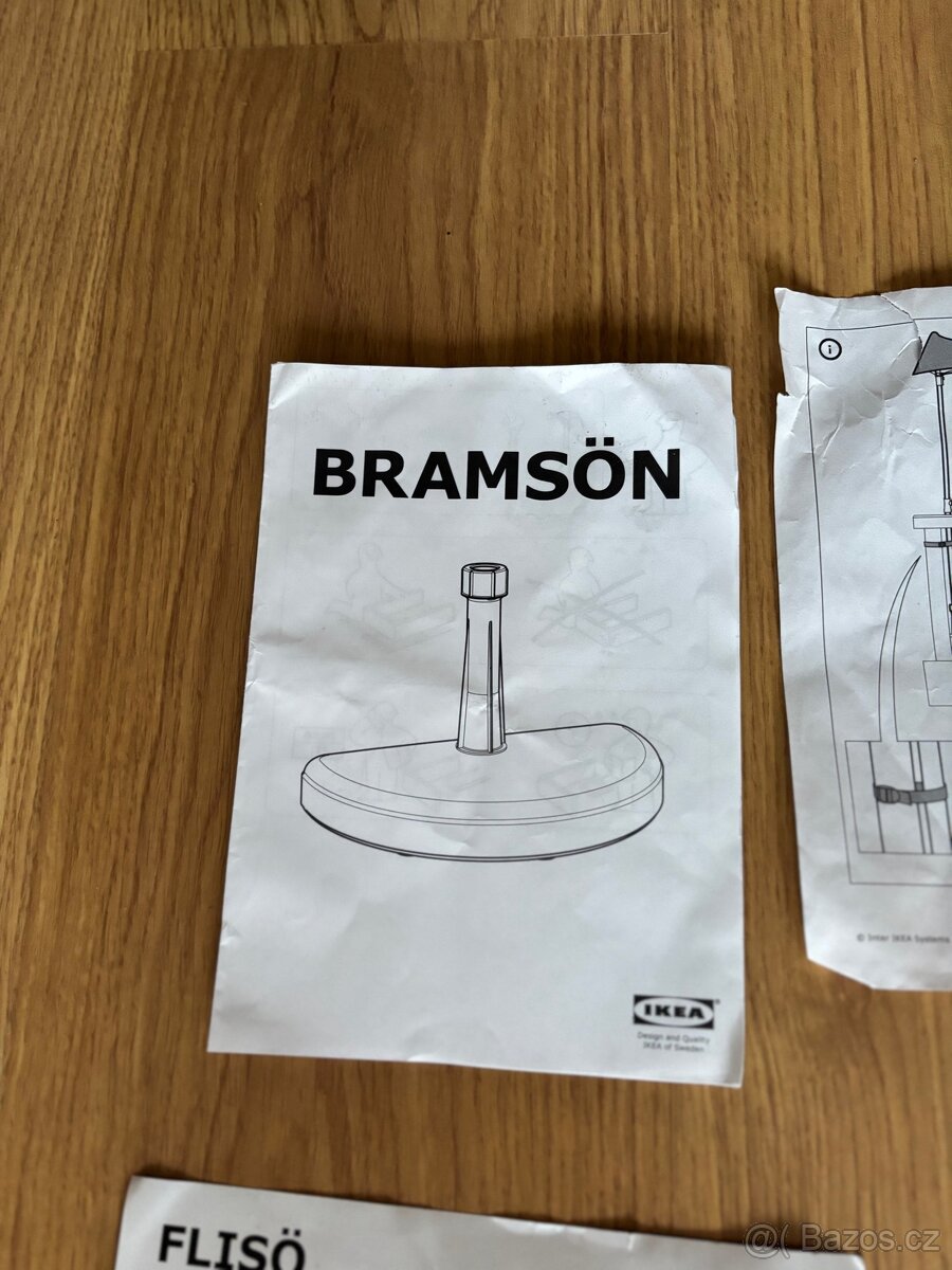 Látkový slunečník z ikea Flisö s kamenem Bramsön - 4