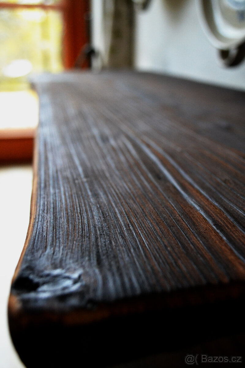 Botník - konzolový stolek - "Dva nosiči" - Prodáno - 4