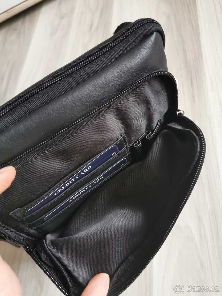 Pánská kožená taška přes rameno SendiDesign Bente černá - 4