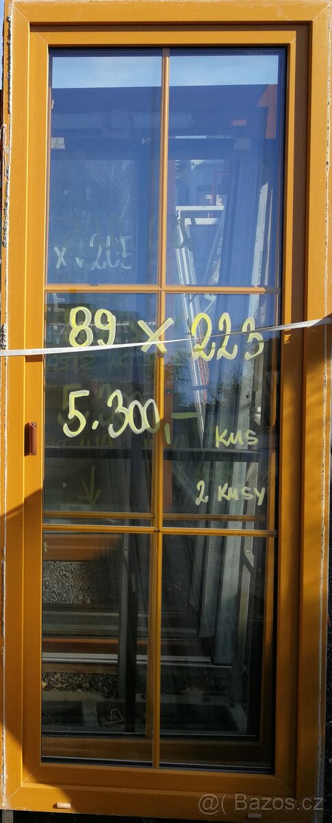 Okna světle hnědá použitá - 4