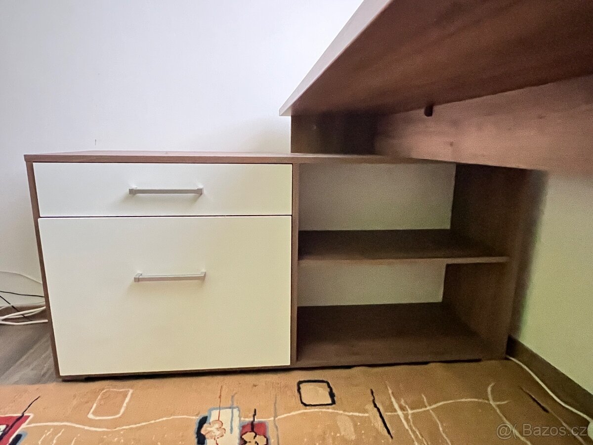 Rohový psací stůl - 4