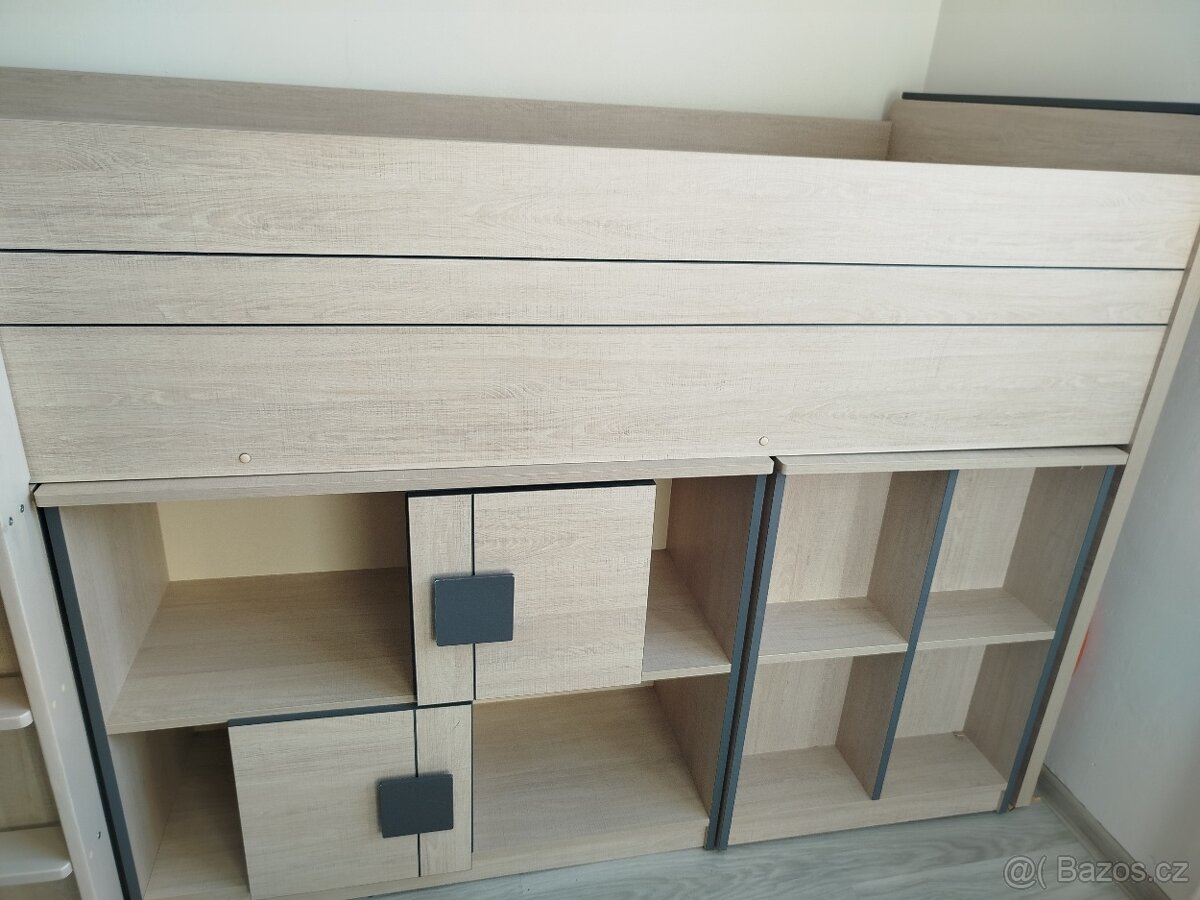 Dětská/studentská vyvýšená postel - 4