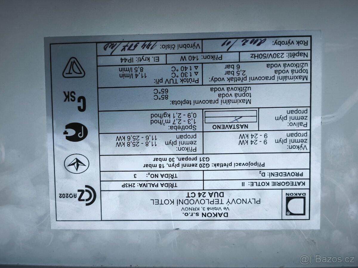 Dakon DUA 24 CT plynový kotel - 4