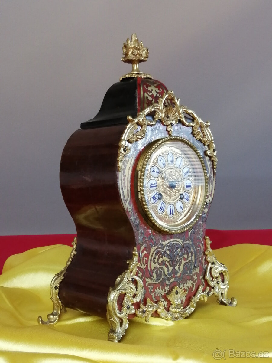Starožitné hodiny Boulle Machenaud Paris 1890 - 4