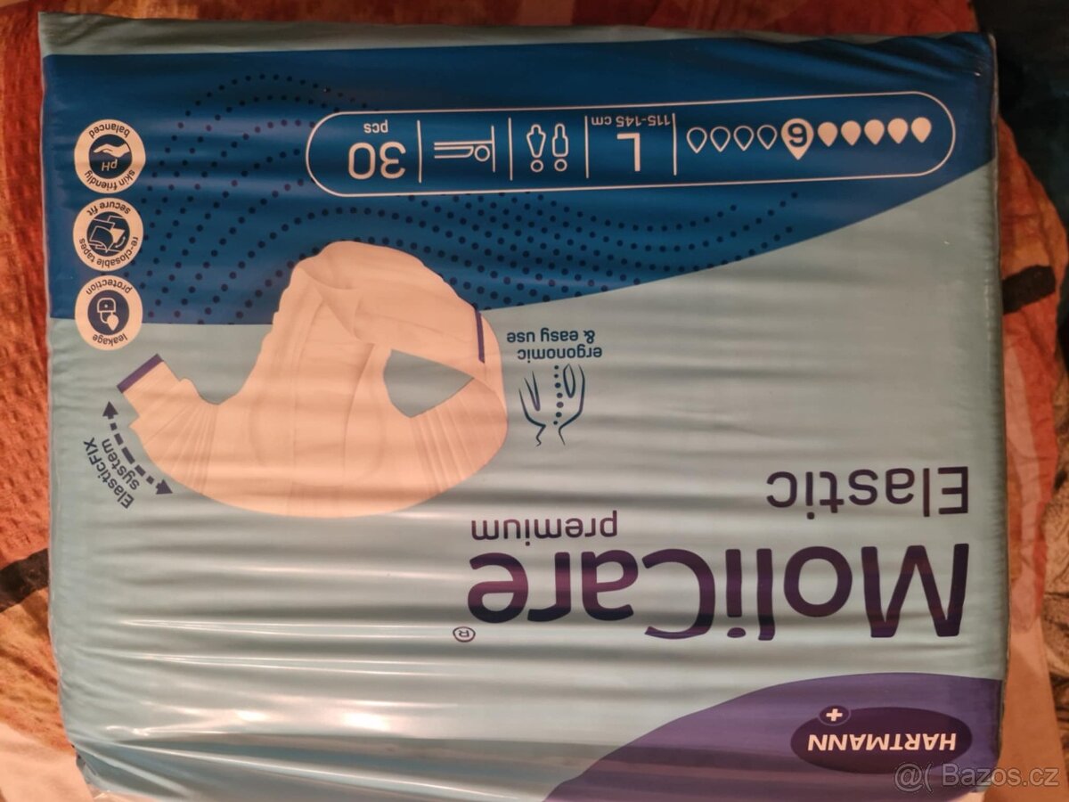 Prodám plenky pro dospělé a jedno balení podložek - 4