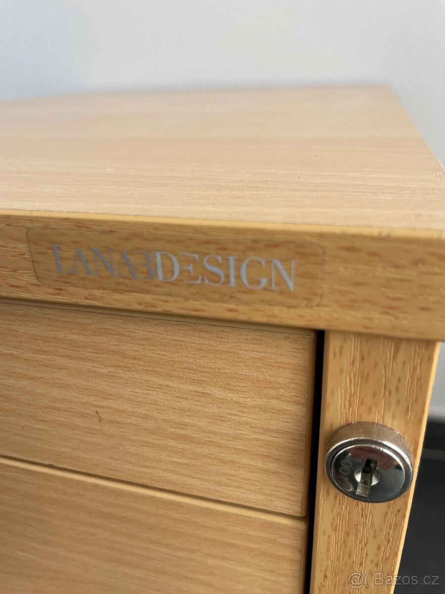 Kancelářský kontejner na kolečkách se šuplíky, pod stůl - 4