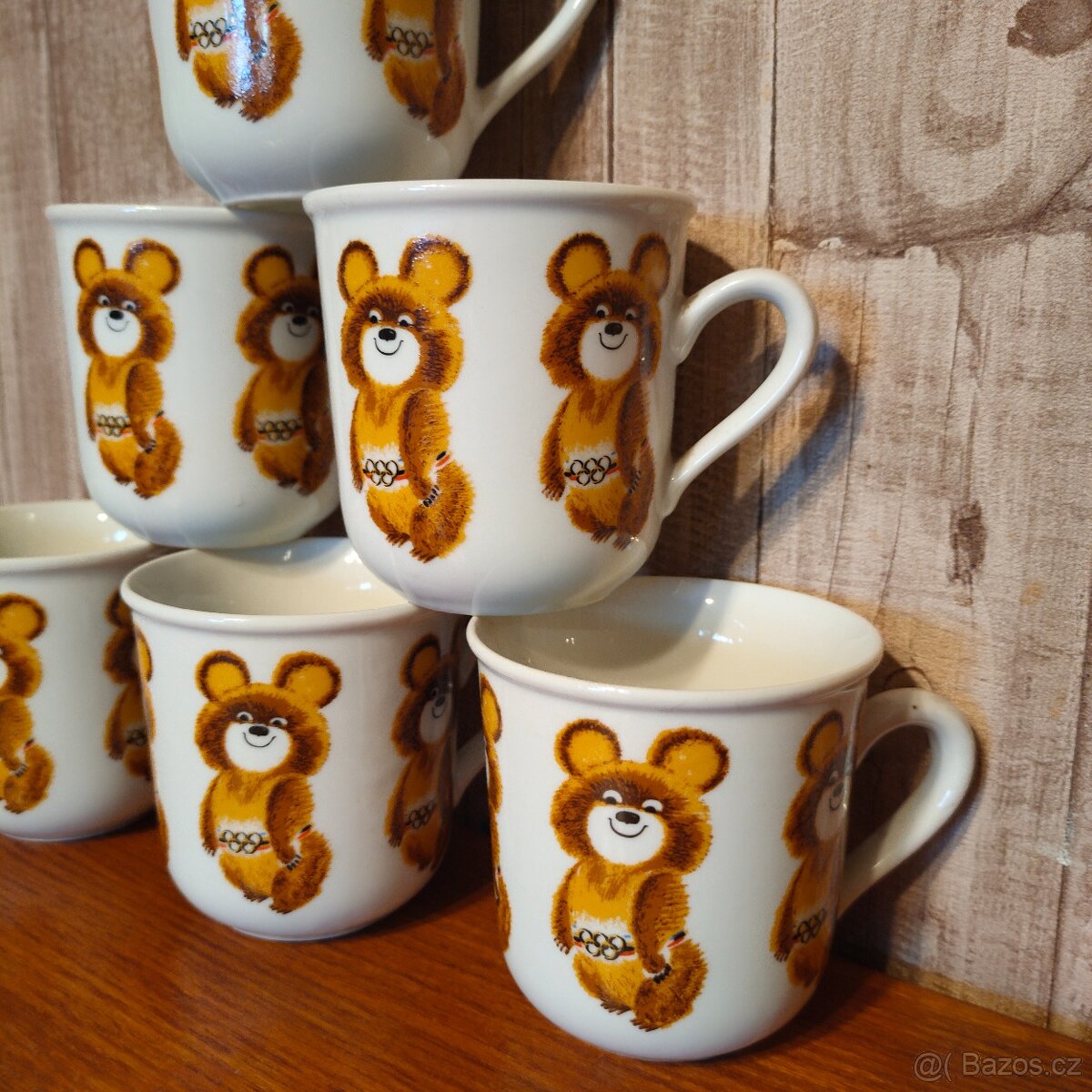 6x SBĚRATELSKÝ HRNEK DUBÍ-OLYMPIJSKÝ MEDVÍDEK MÍŠA - 4