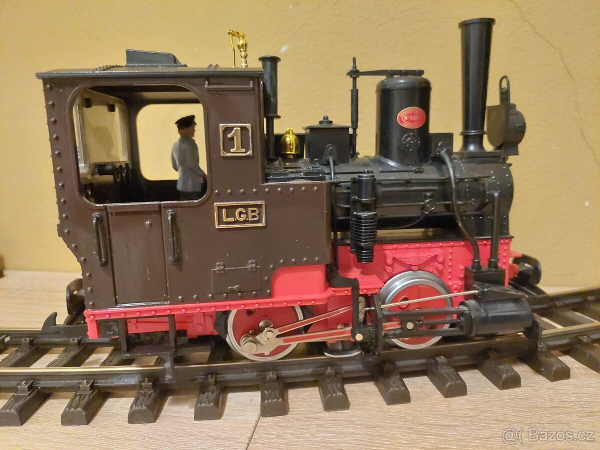 LGB parní lokomotiva Stainz 1 - zahradní železnice - 4