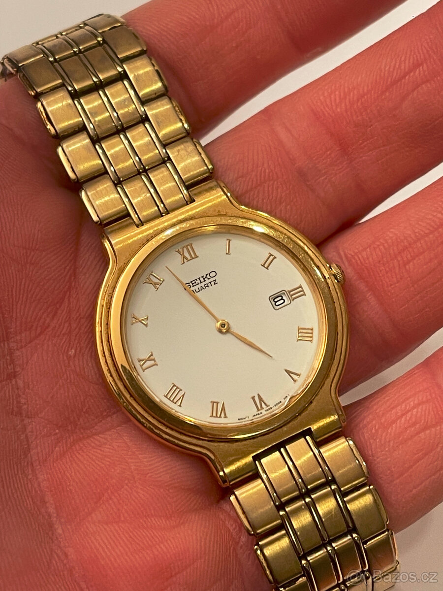 Hodinky Seiko, strojek Quartz, čiselnik 35mm. Plně funkční. - 4