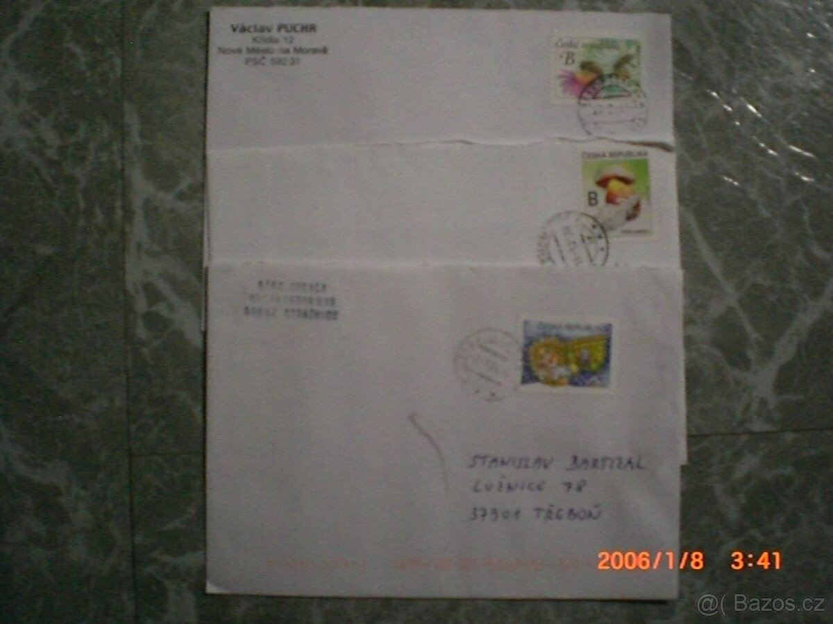 známky 3.obálky +bankovky - 4