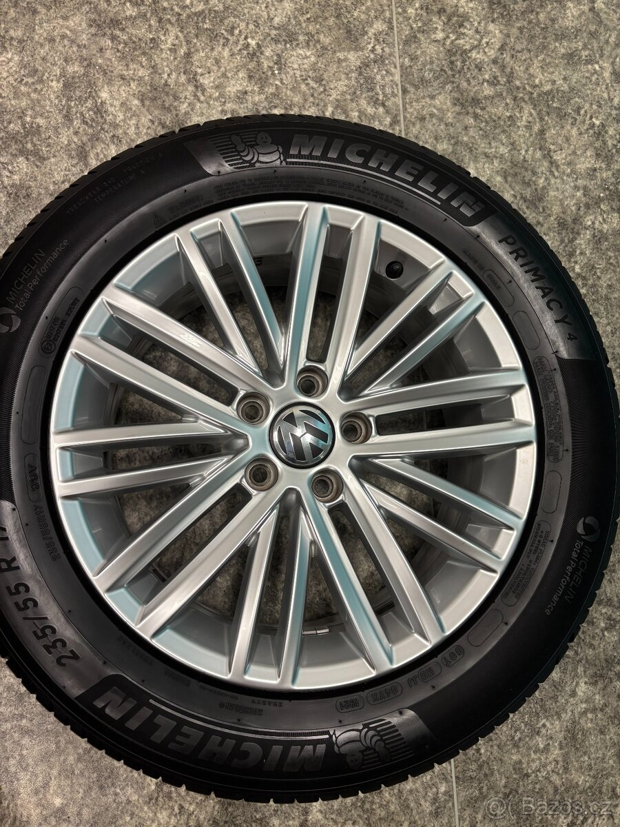 Alu kola 17 Audi/VW/Škoda 5x112 + pneu letní 235/55 r17 - 4