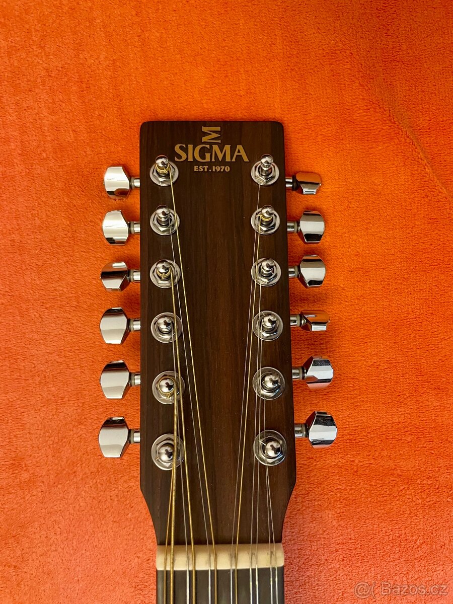 12strunná elektroakustická kytara Sigma DM12E+ - 4
