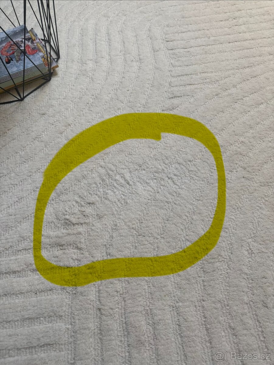 Koberec. Béžový 160 x 230 cm Vlna. - 4