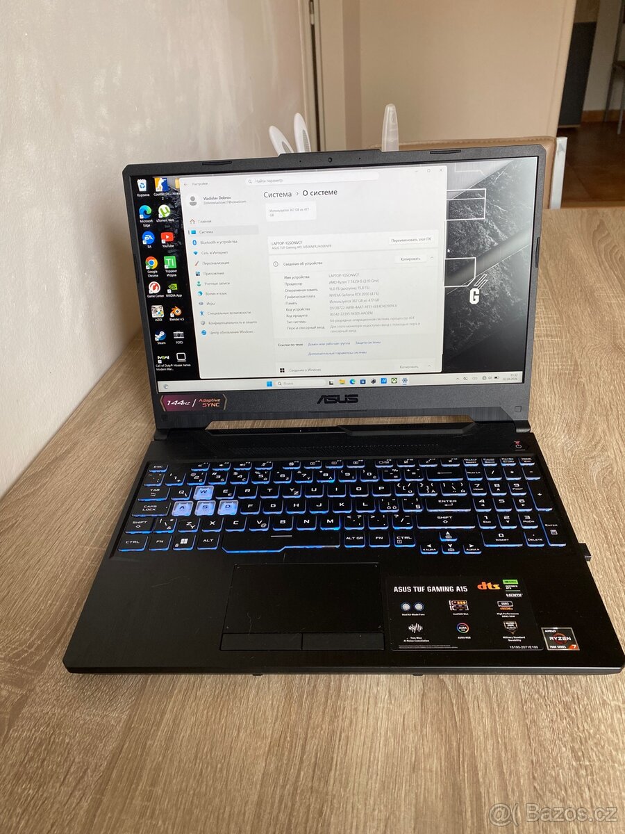 Prodám ASUS TUF Gaming A15 - 4