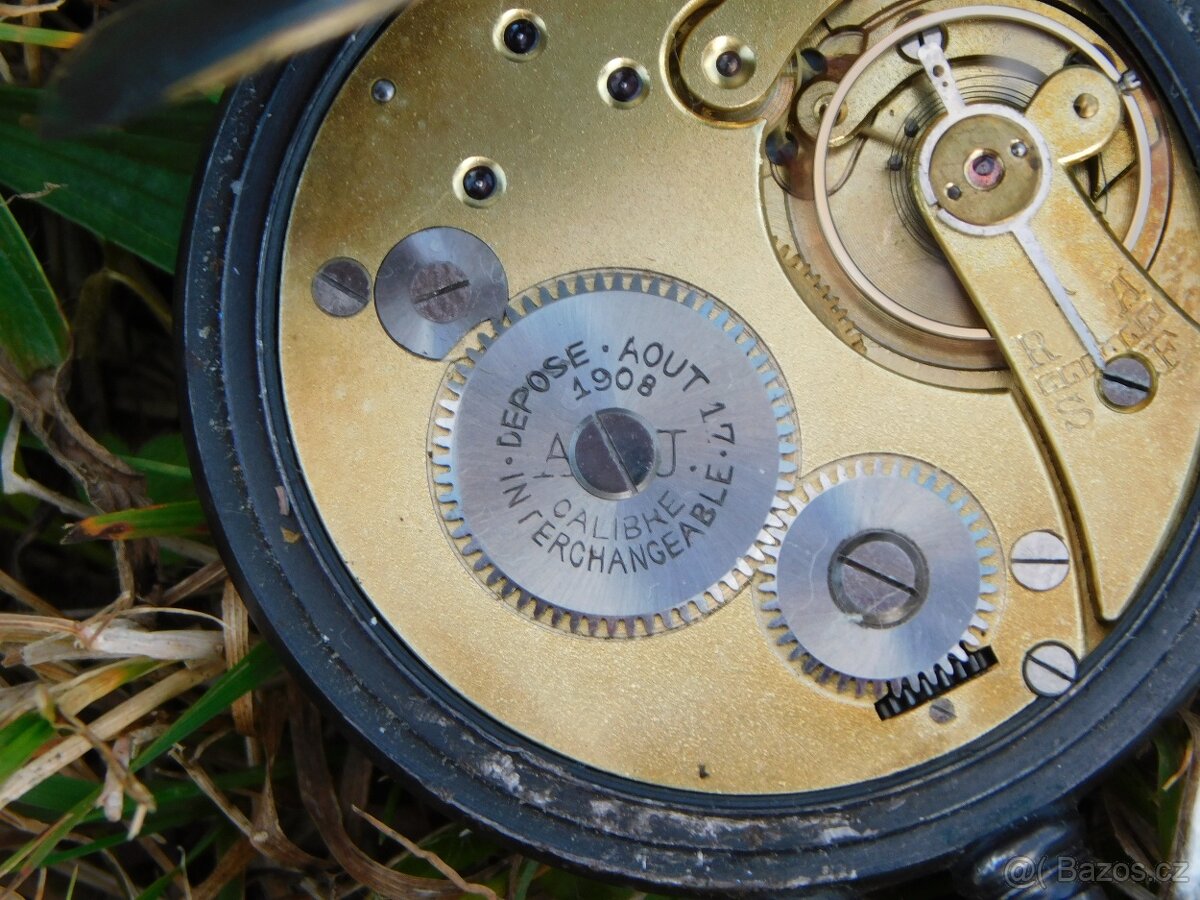 Starožitné kapesní brynýrované kapesní hodinky CHRONOMETRE - 4