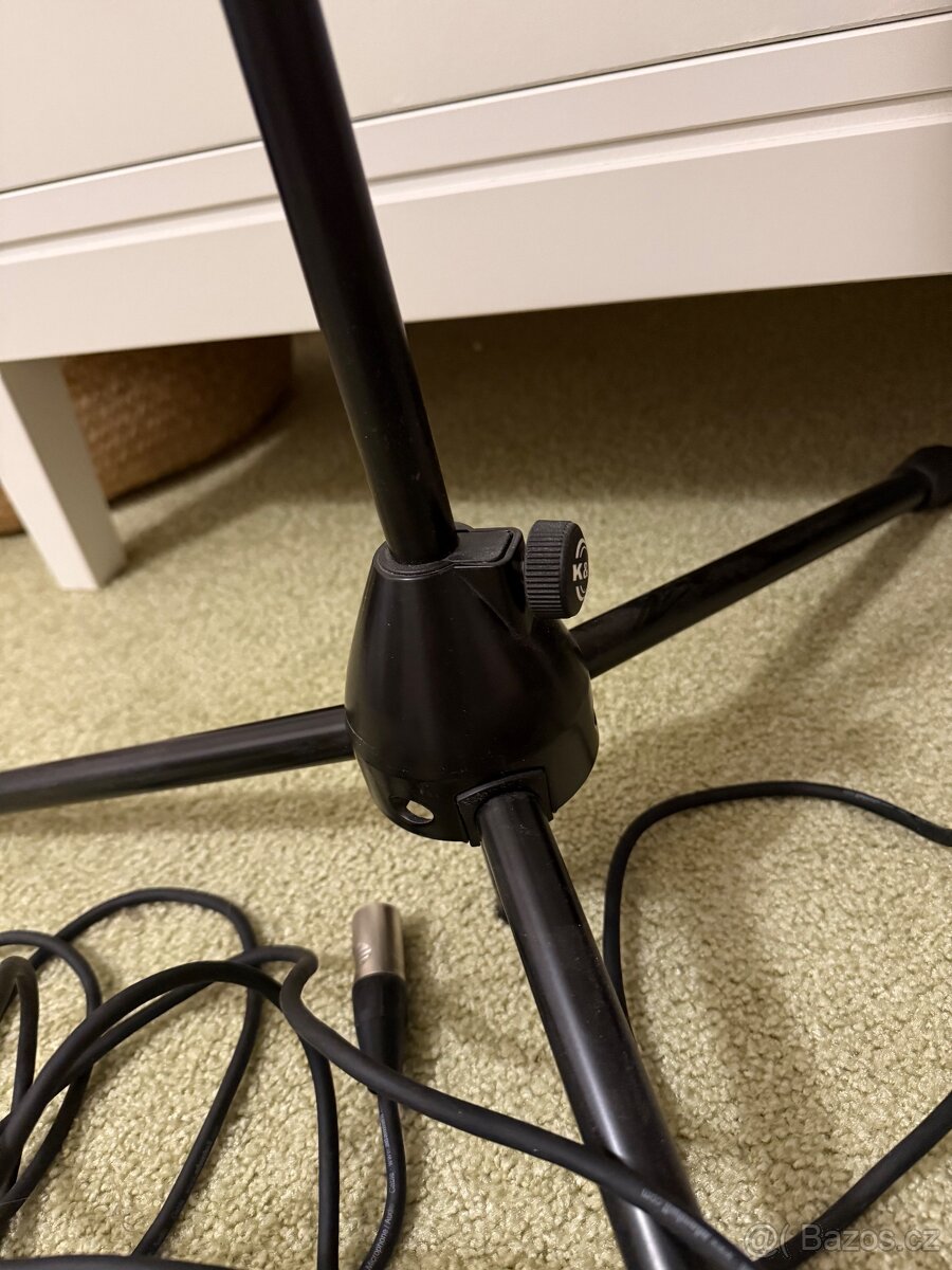 Mikrofon AKG C1000S + K&M stojan + kabel + obal - mam 2 sady - 4