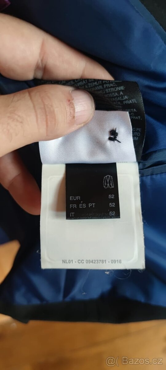 Pánský společenský oblek (sako + kalhoty) zn. Angelo Litrico - 4