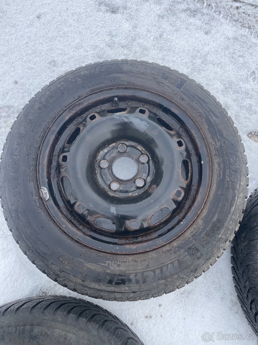 Plechové kola 5x100 r14 175/65/14 zimní - 4
