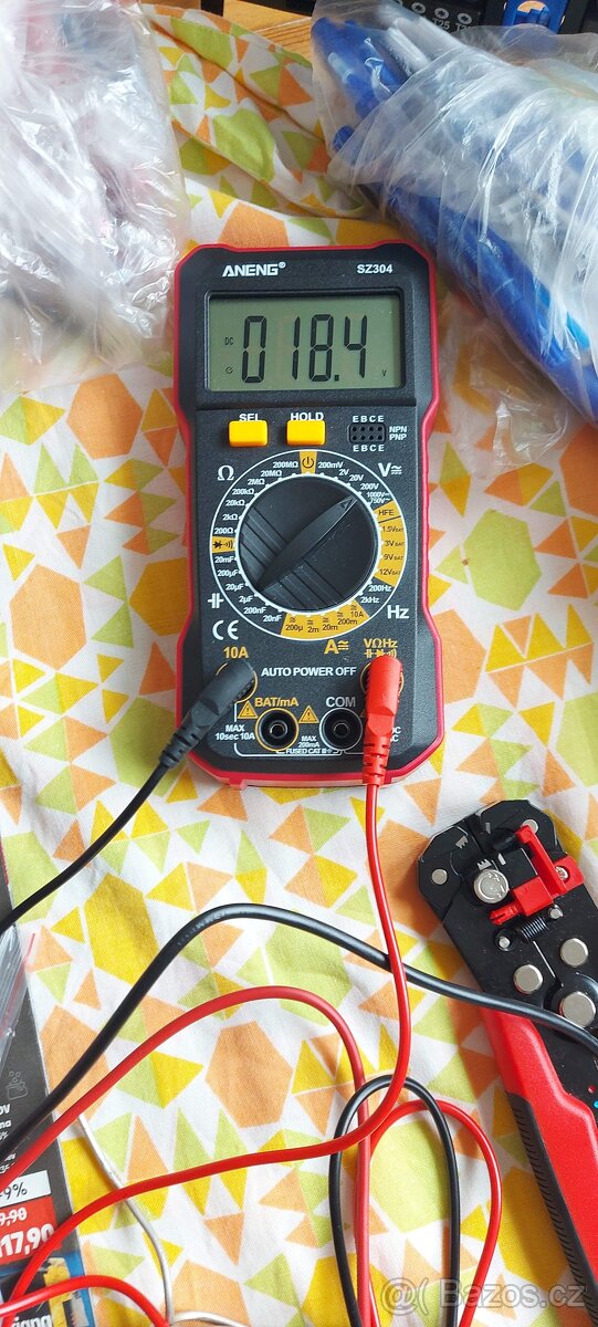 Startovací kabely+redukce pro Aku batrii Parkside 20V. - 4