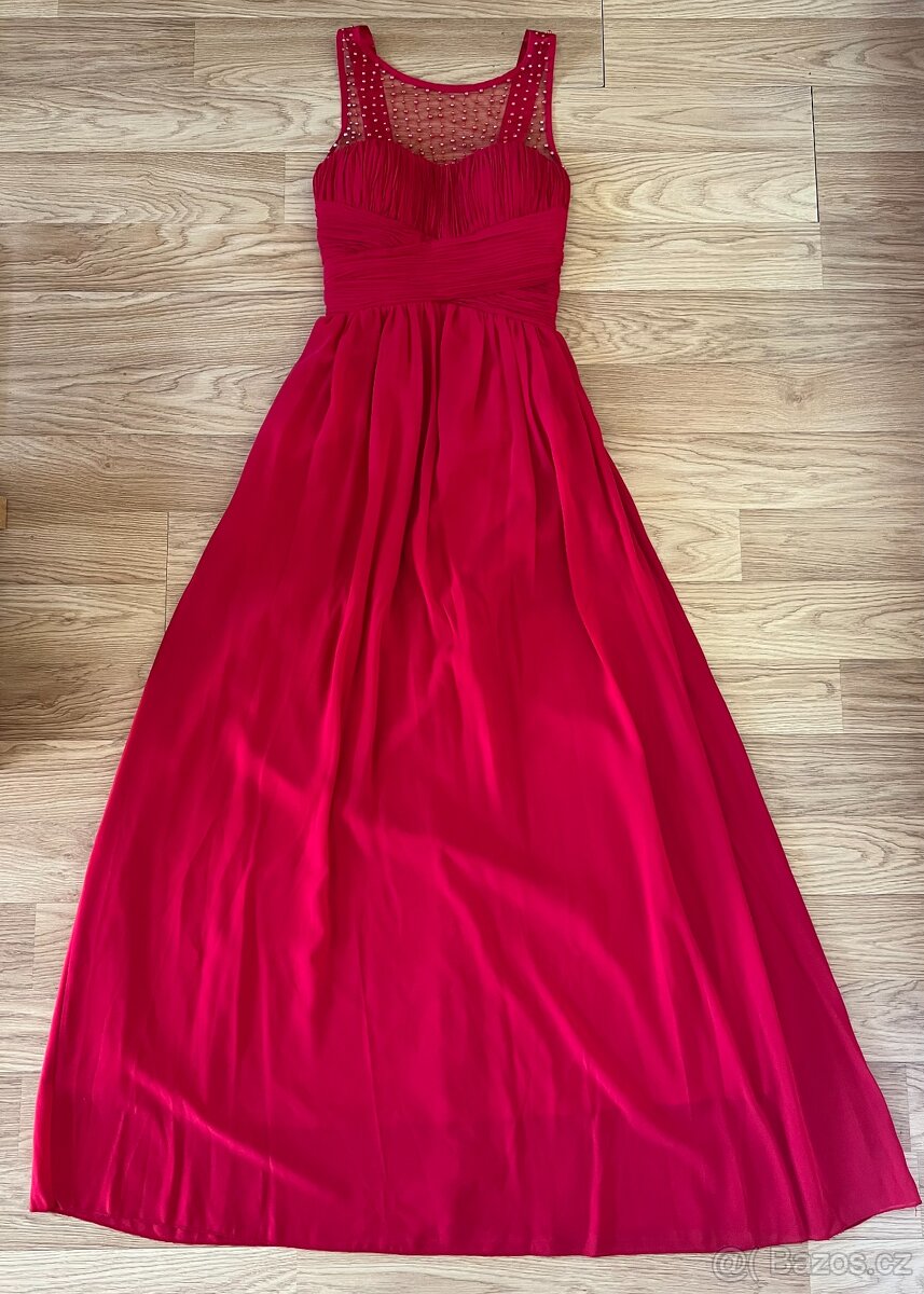 Červené společenské šaty - 4