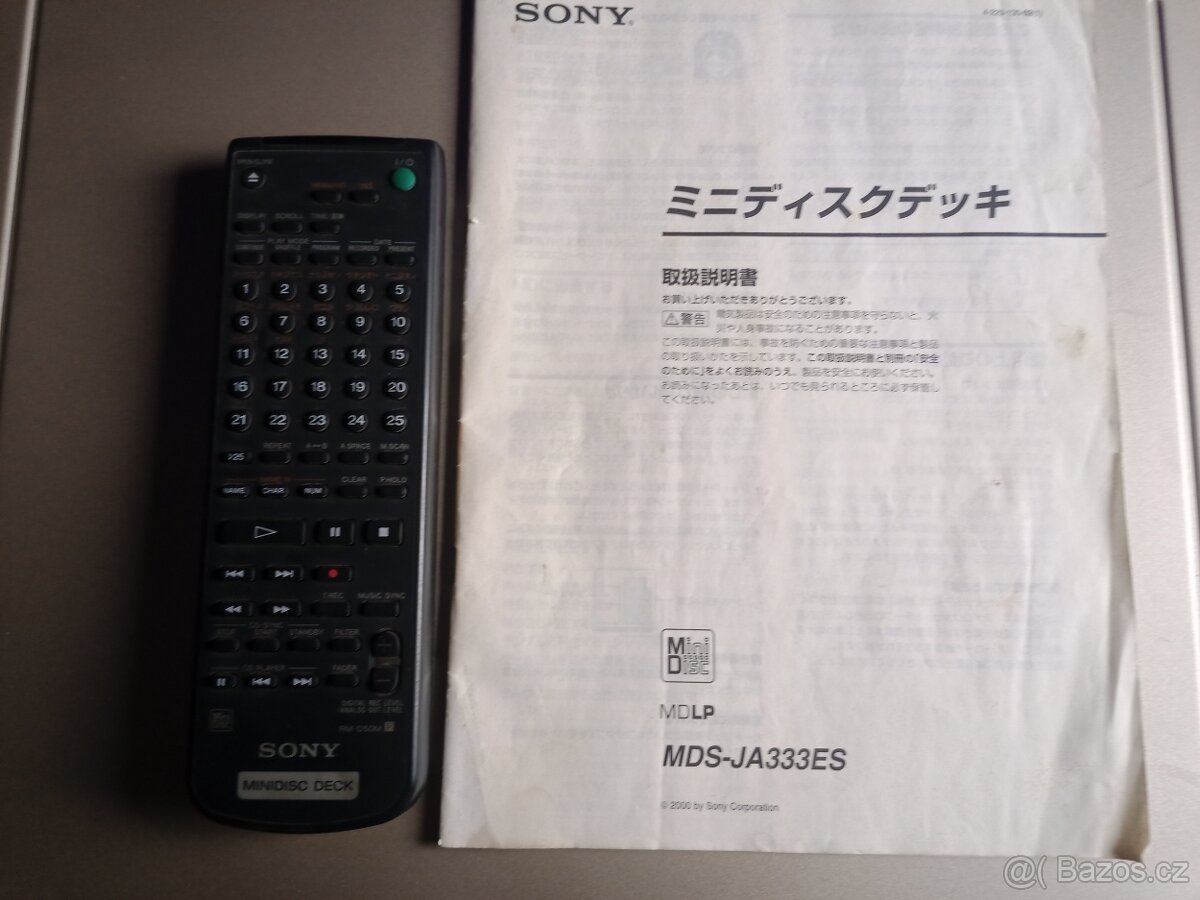 Minidisc rekordér SONY MDS JA333ES - 4