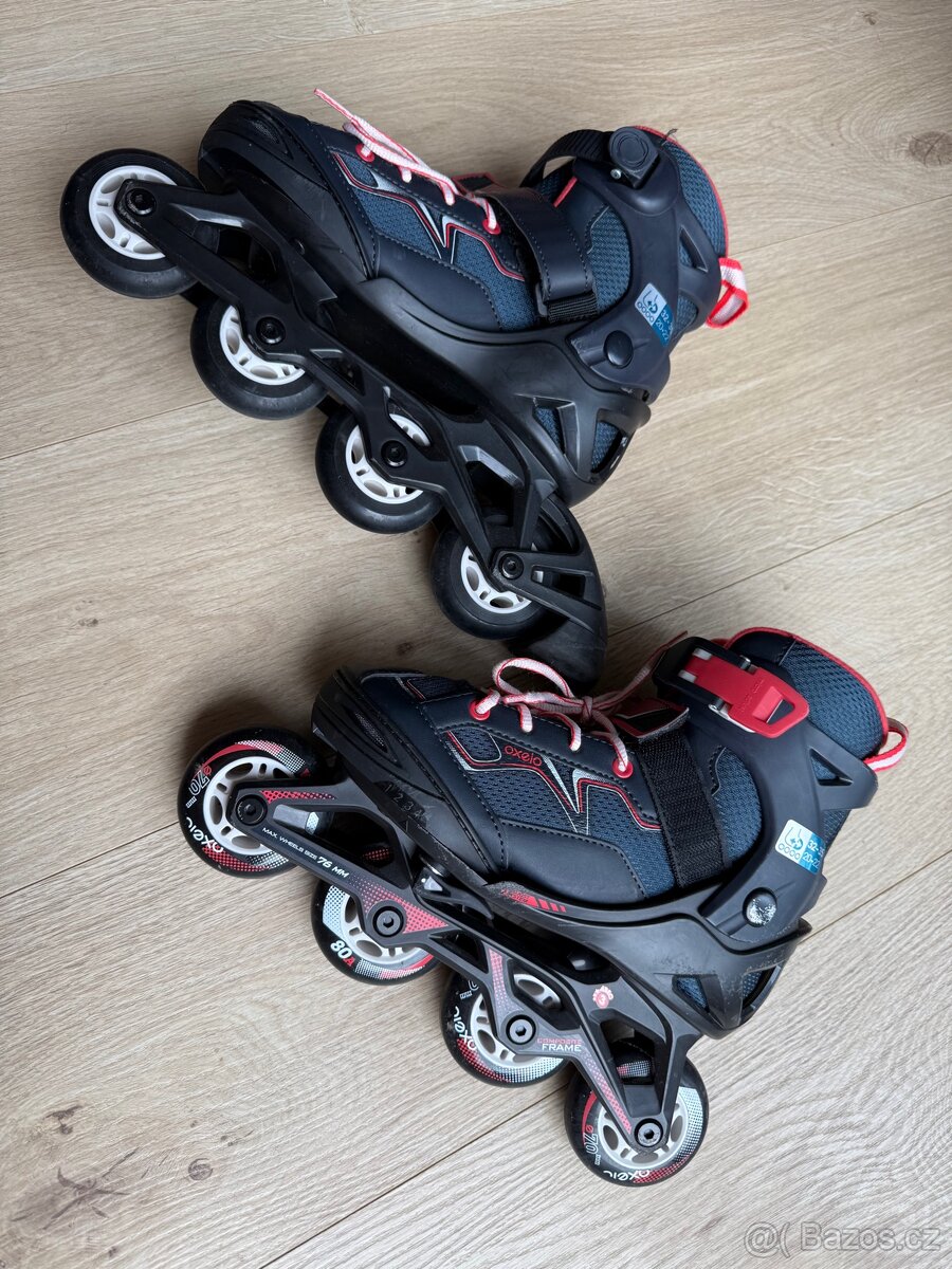 Detske stavitelne brusle 32-35, Oxelo - 4