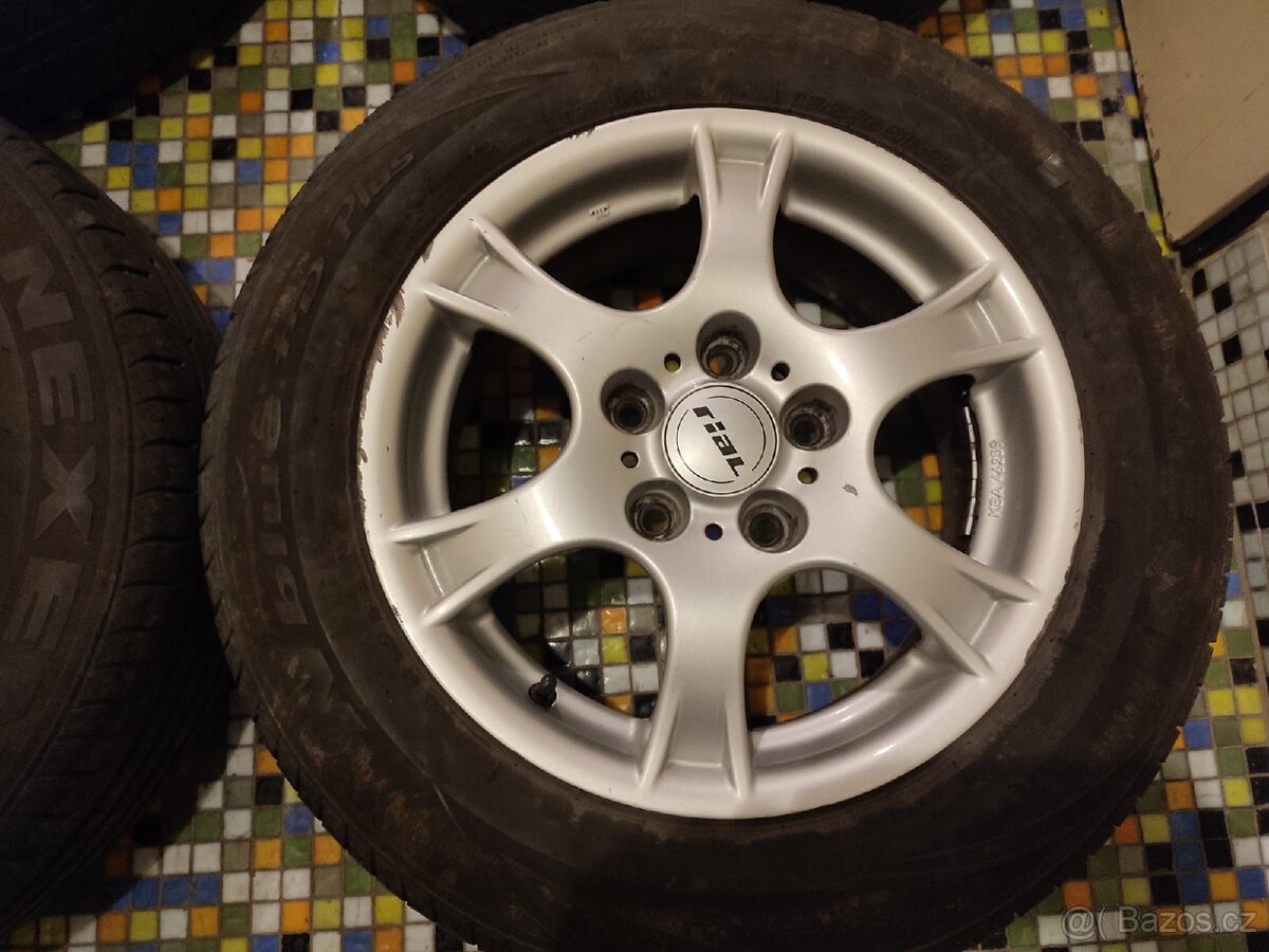 Alu kola 15" 5x114,3 + pneu - 4