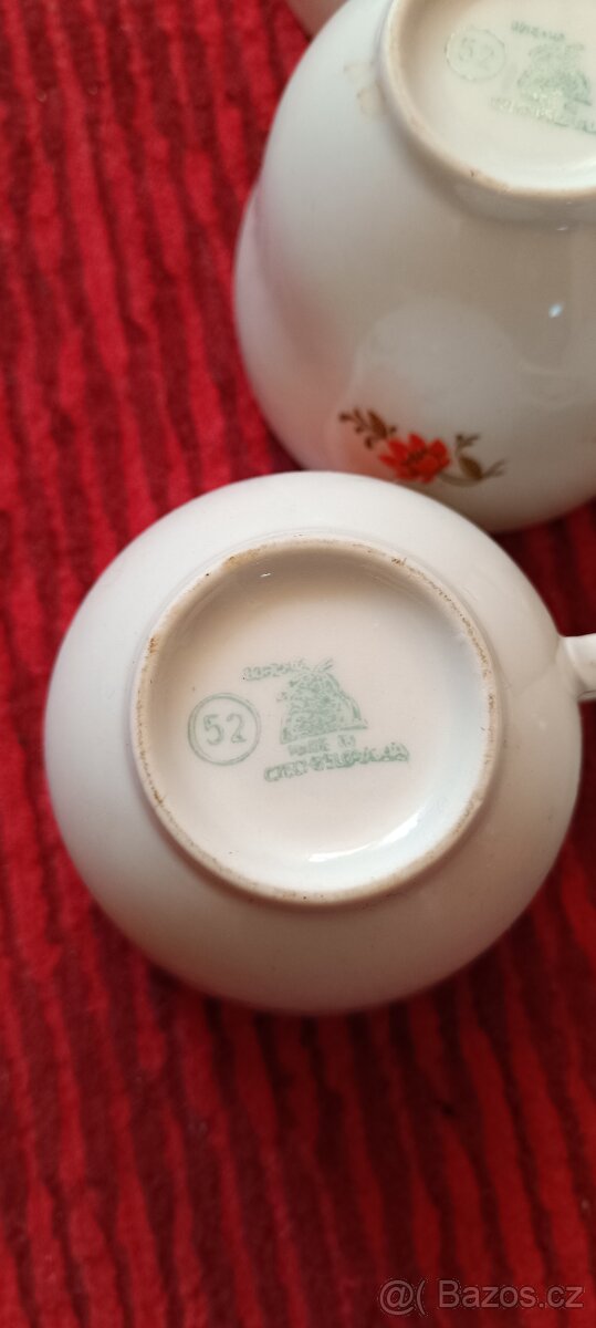 Retro kávová porcelánová souprava - 4