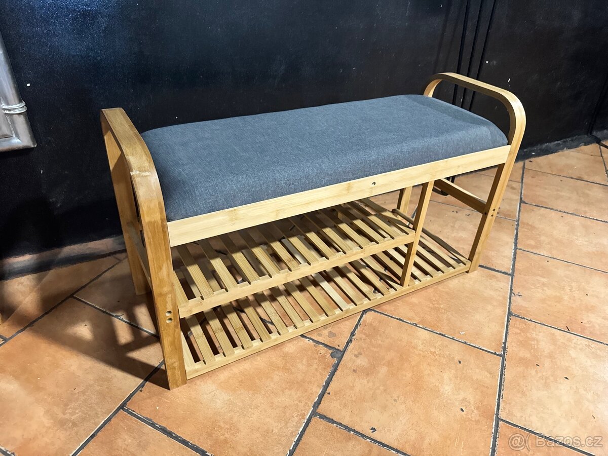 NOVÁ Hezká lavička-botník se sedákem - 4