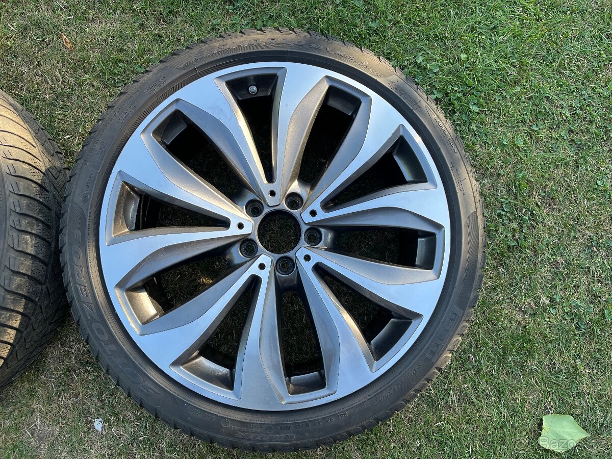 Original Mercedes 20” kola + MOE zimní pneu + senzory tlaku