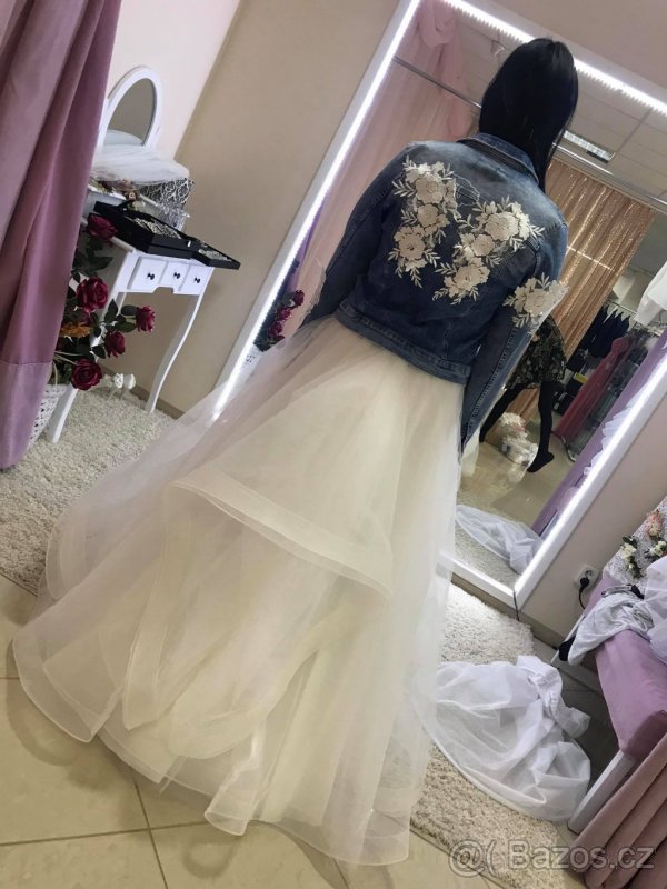Svatební šaty na míru britská firma Hadassa vel. 36 - 40 - 4