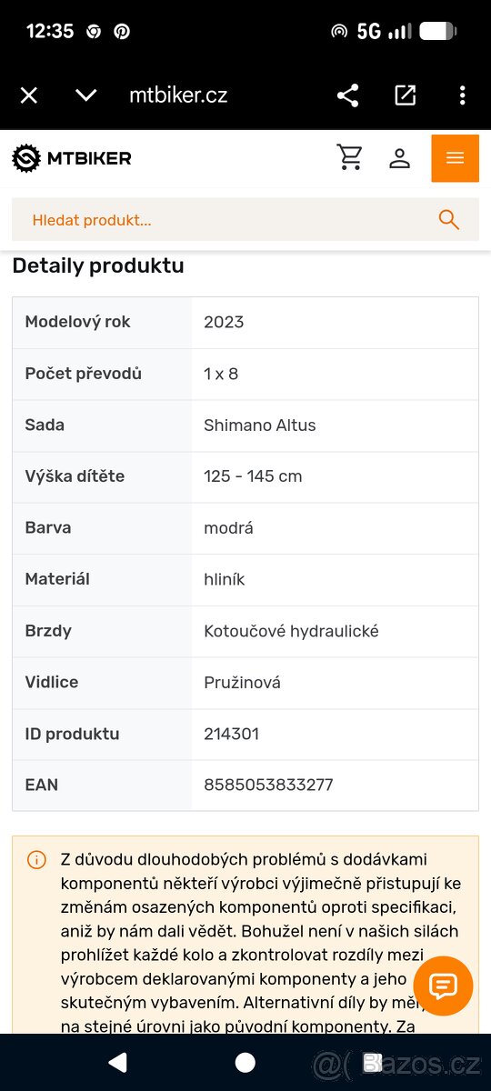 Kellys Marc 90 24 dětské kolo, modré - 4