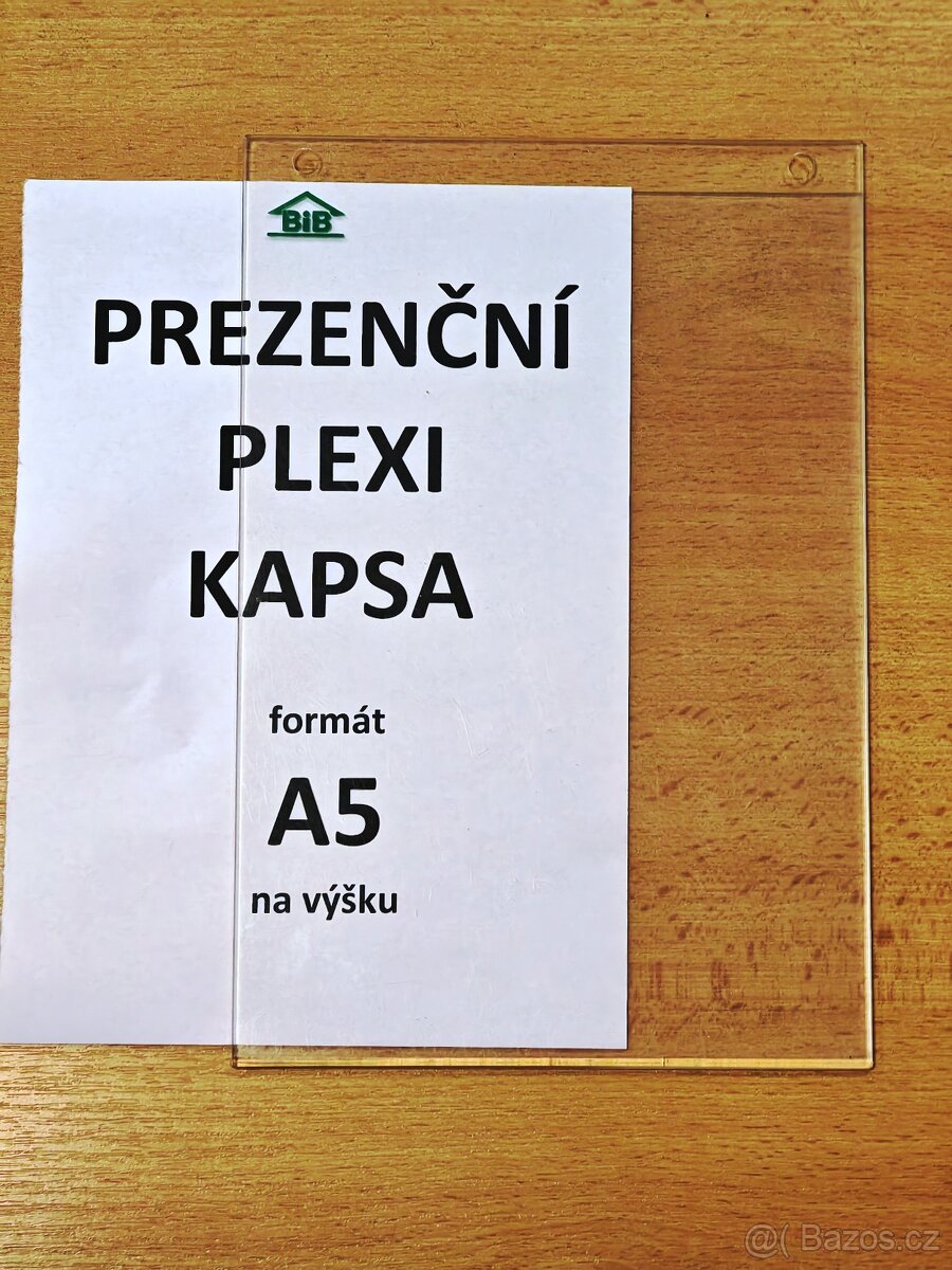 Prezentační plexi kapsa pro formát A5 - na výšku - 4
