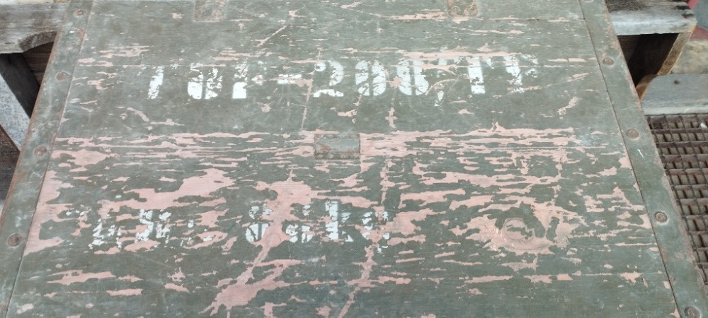 Vojenská transportní bedna TUF - ČSLA, industriální styl - 4