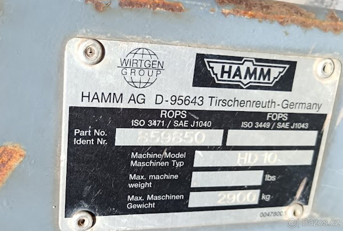 Vibrační válec Hamm H10 VV - 4