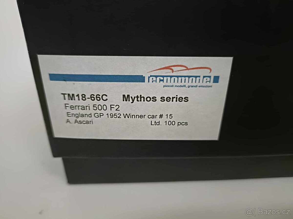 Ferrari 500F2 Alberto Ascari 1952 Mistr Světa, Tecnomodel - 4