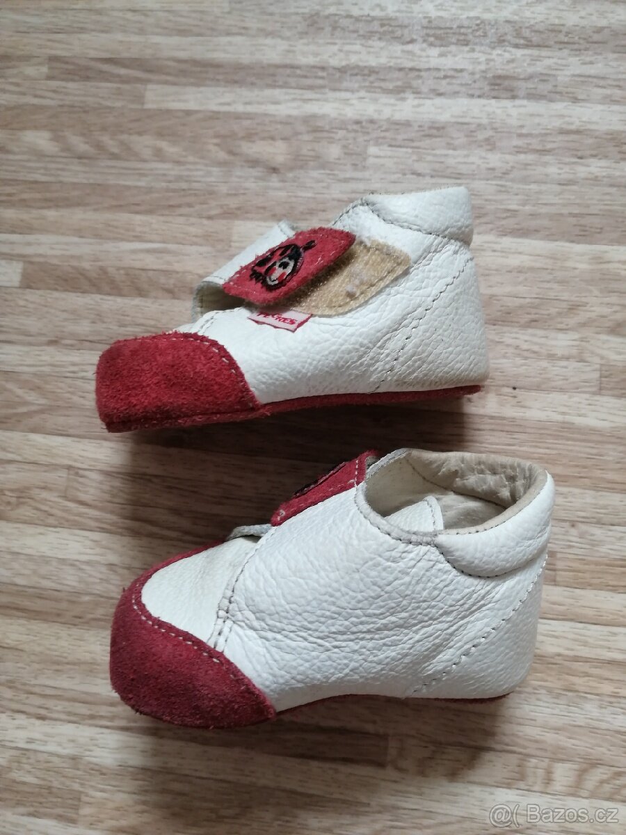 Kožené barefoot Pegres capáčky beruška vel. 16 - 4