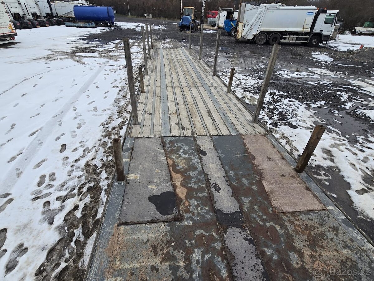 PLOŠINOVÝ NÁVĚS VAN HOOL na přepravu r.2016, nápravy SAF - 4