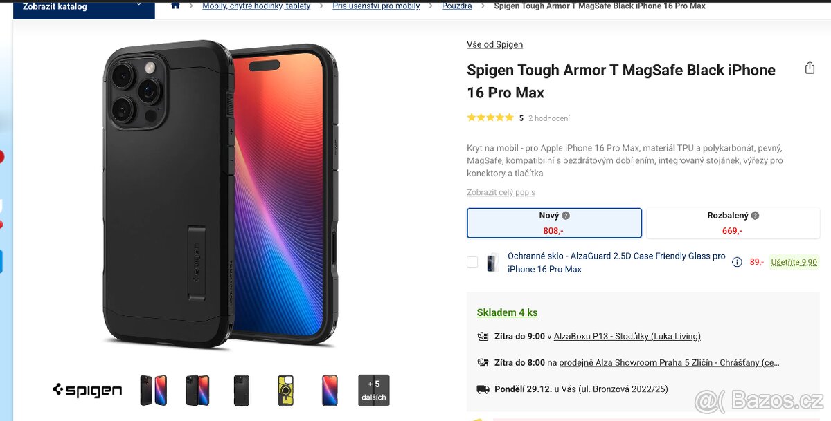 Spigen Tough Armor T MagSafe Black iPhone 16 Pro Max - 4