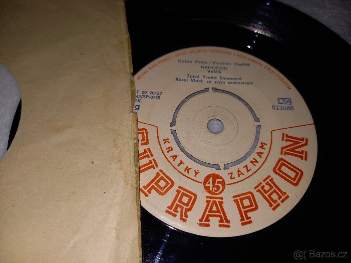SP vinyl desky - Simonová, Veselá. - 4