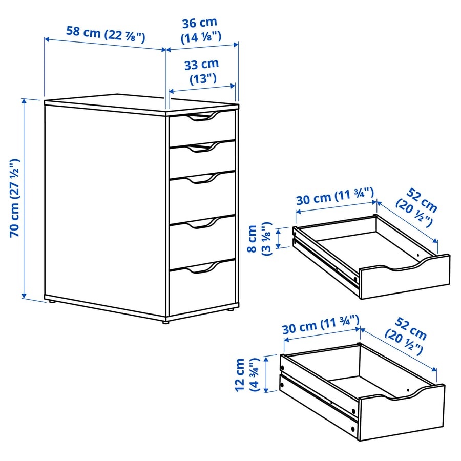 Psací stůl IKEA Lagkapten/Alex 120x60cm - 4