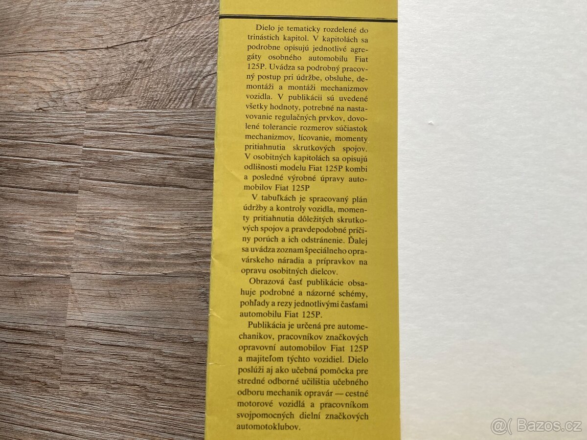 FIAT 125P - dílenská příručka - 4